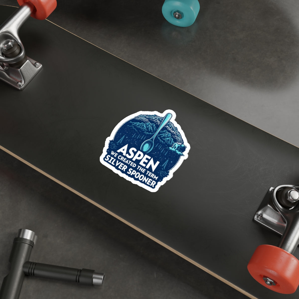 Smuggler Mountain Sticker — 'We Created the Term Silver Spooner' Die-Cut Vinyl Sticker