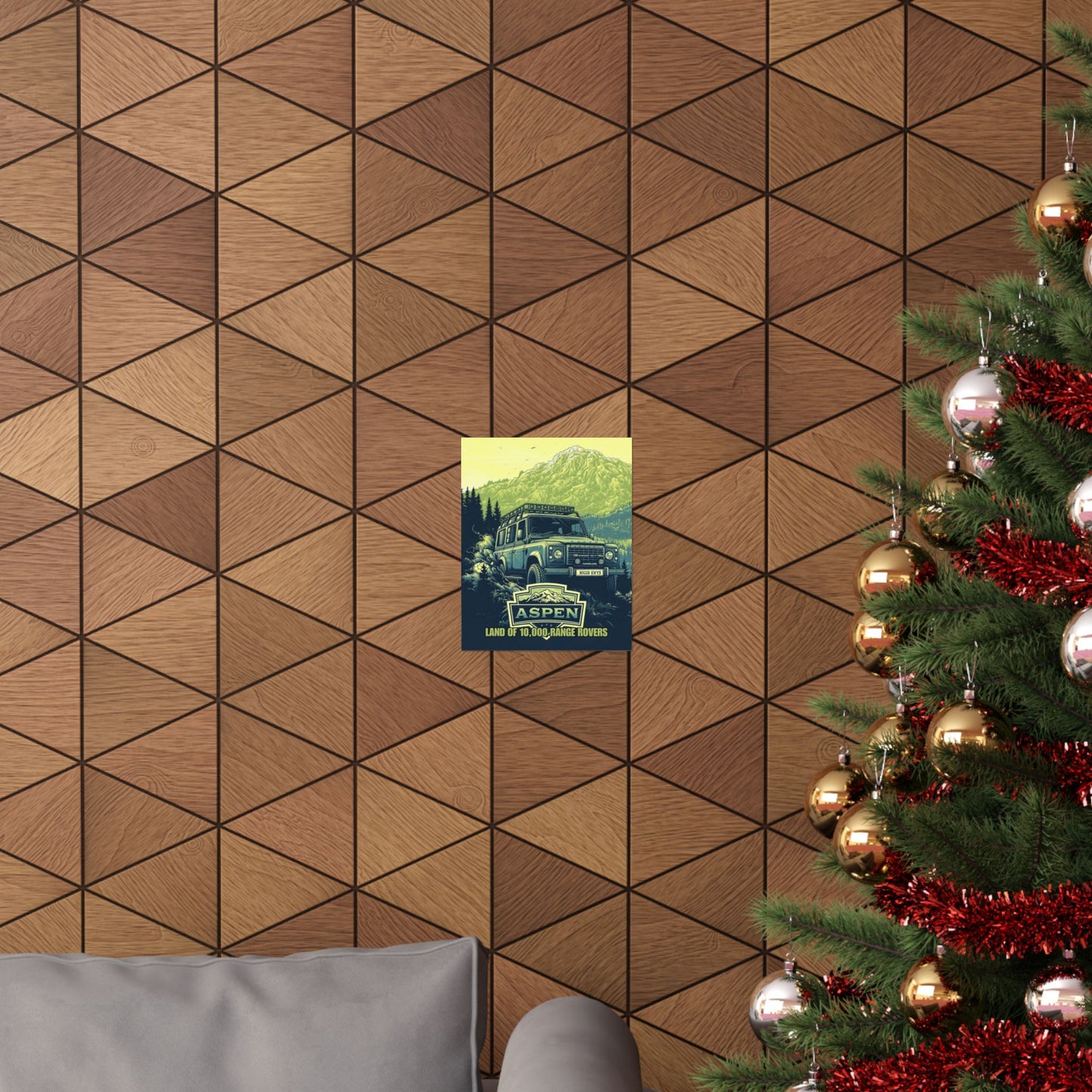 Aspen Land of 10,000 Range Rovers Poster — Vintage Adventure Matte Vertical Print