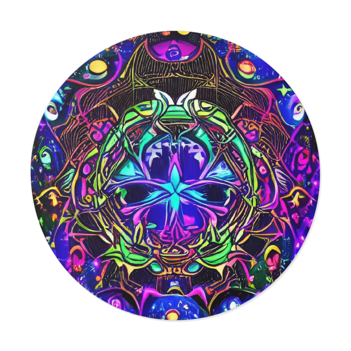 Trippy1-Round Vinyl Stickers
