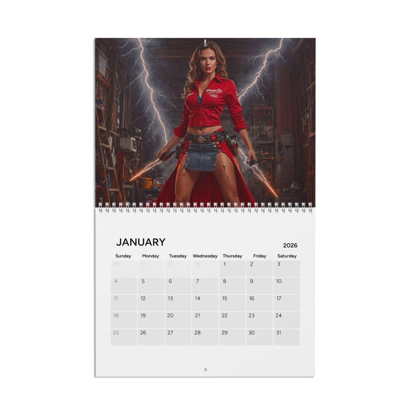 2026 Milwaukee Themed (I’MCAUKEE) AI HOTTIES CALENDER