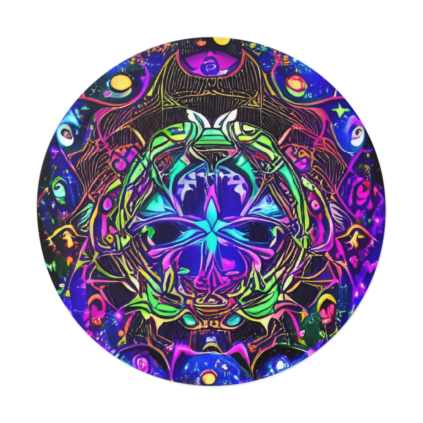 Trippy1-Round Vinyl Stickers