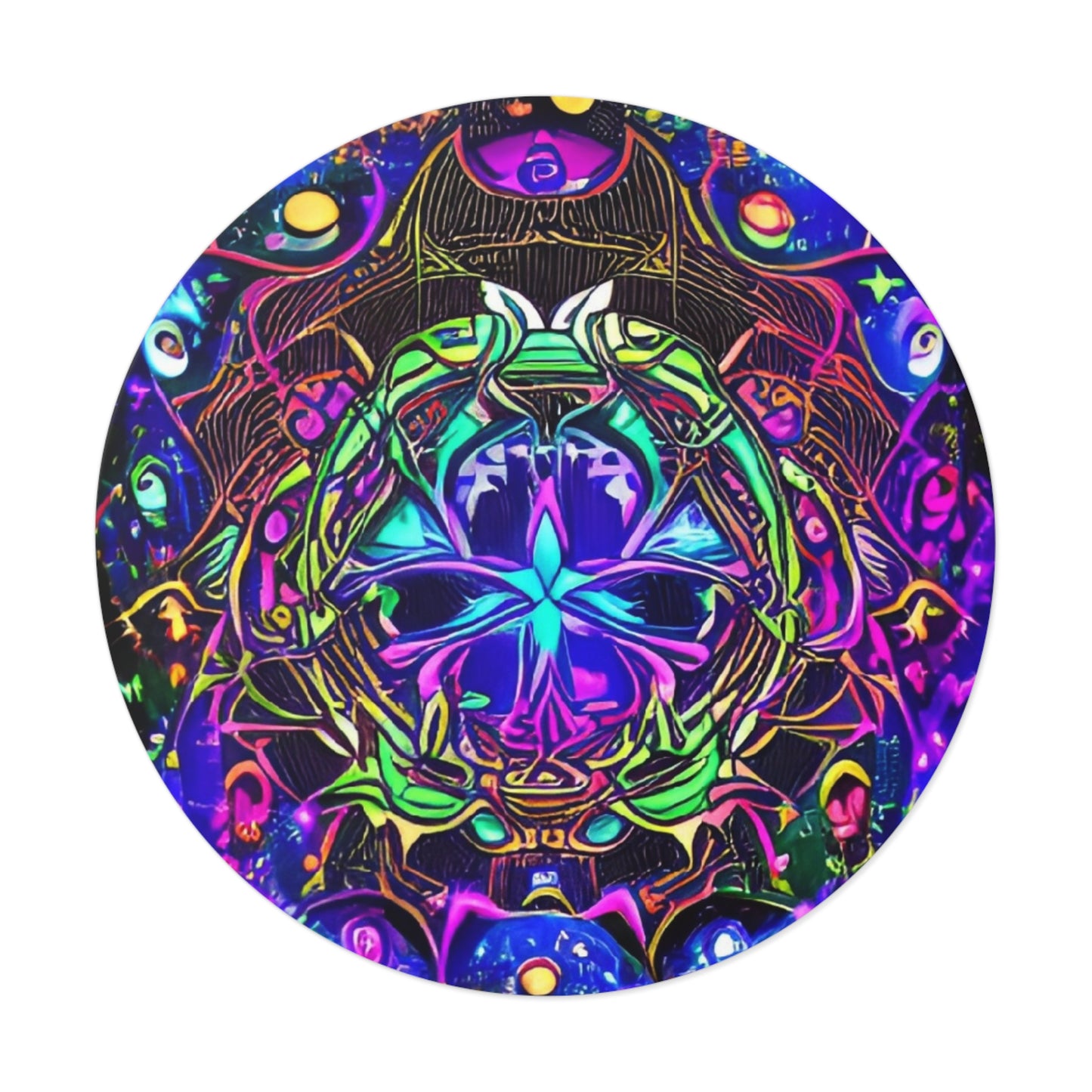 Trippy1-Round Vinyl Stickers