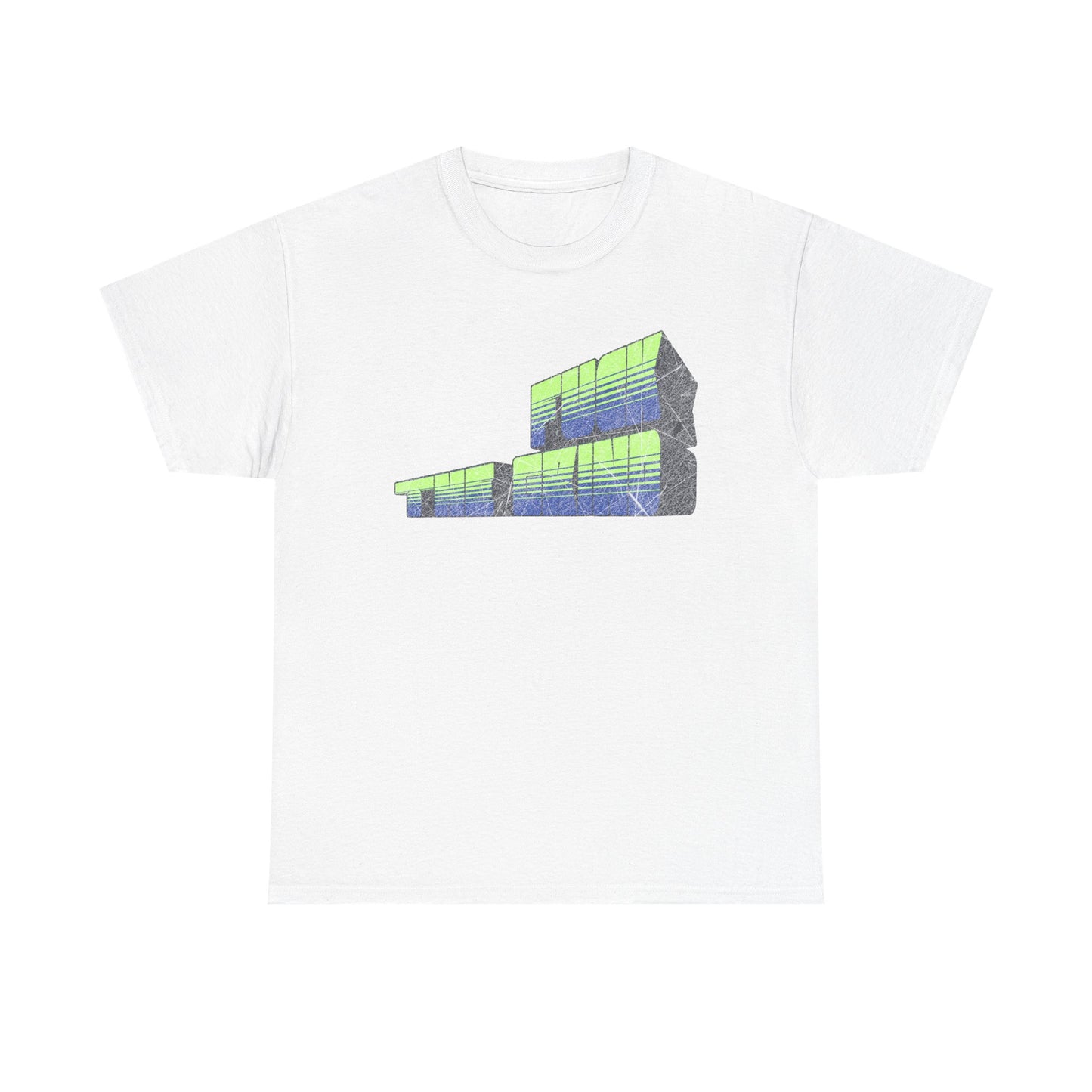 FUCK THE GRIND — Retro Futuristic Architecture Graphic Shirt