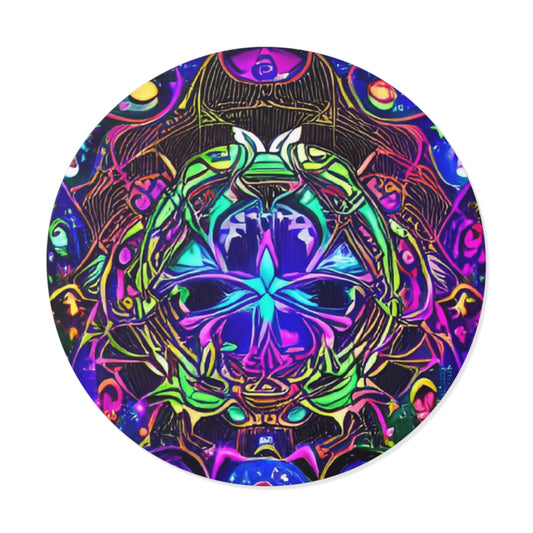 Trippy1-Round Vinyl Stickers
