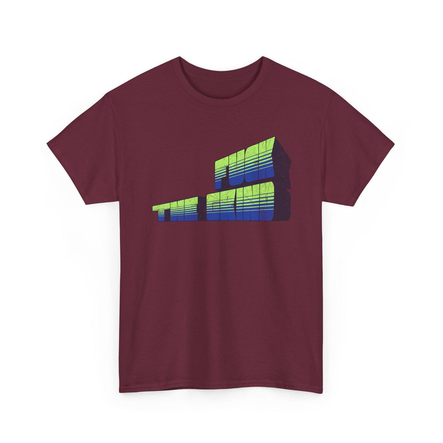 FUCK THE GRIND — Retro Futuristic Architecture Graphic Shirt