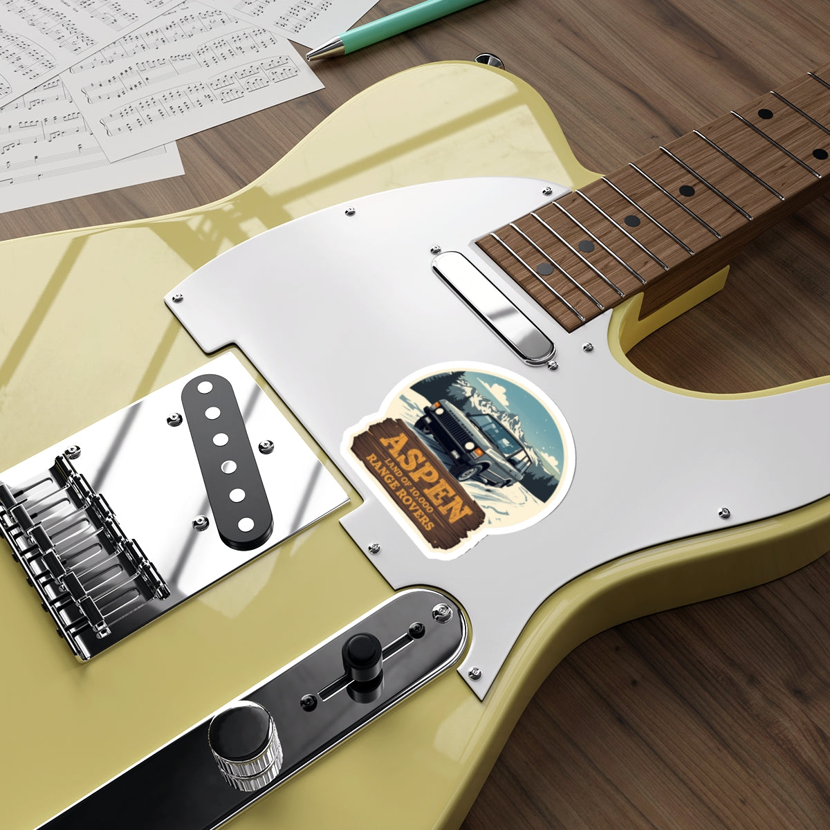 Aspen Land of 10,000 Range Rovers Winter Adventure Die-Cut Sticker