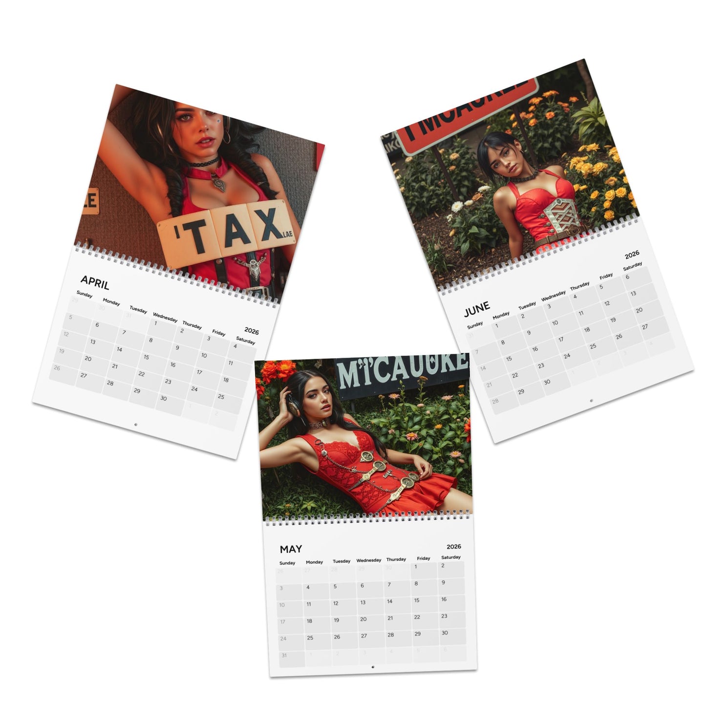 2026 Milwaukee Themed (I’MCAUKEE) AI HOTTIES CALENDER