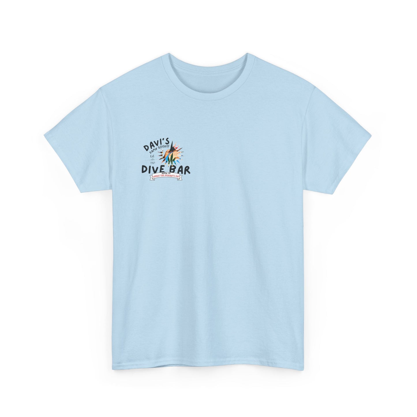 DAVI'S DIVE BAR ASPEN CO-Unisex Heavy Cotton Tee