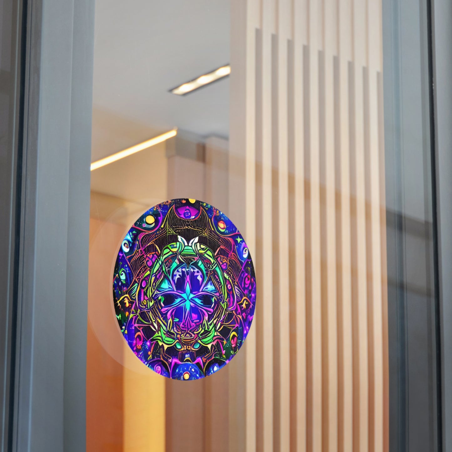 Trippy1-Round Vinyl Stickers