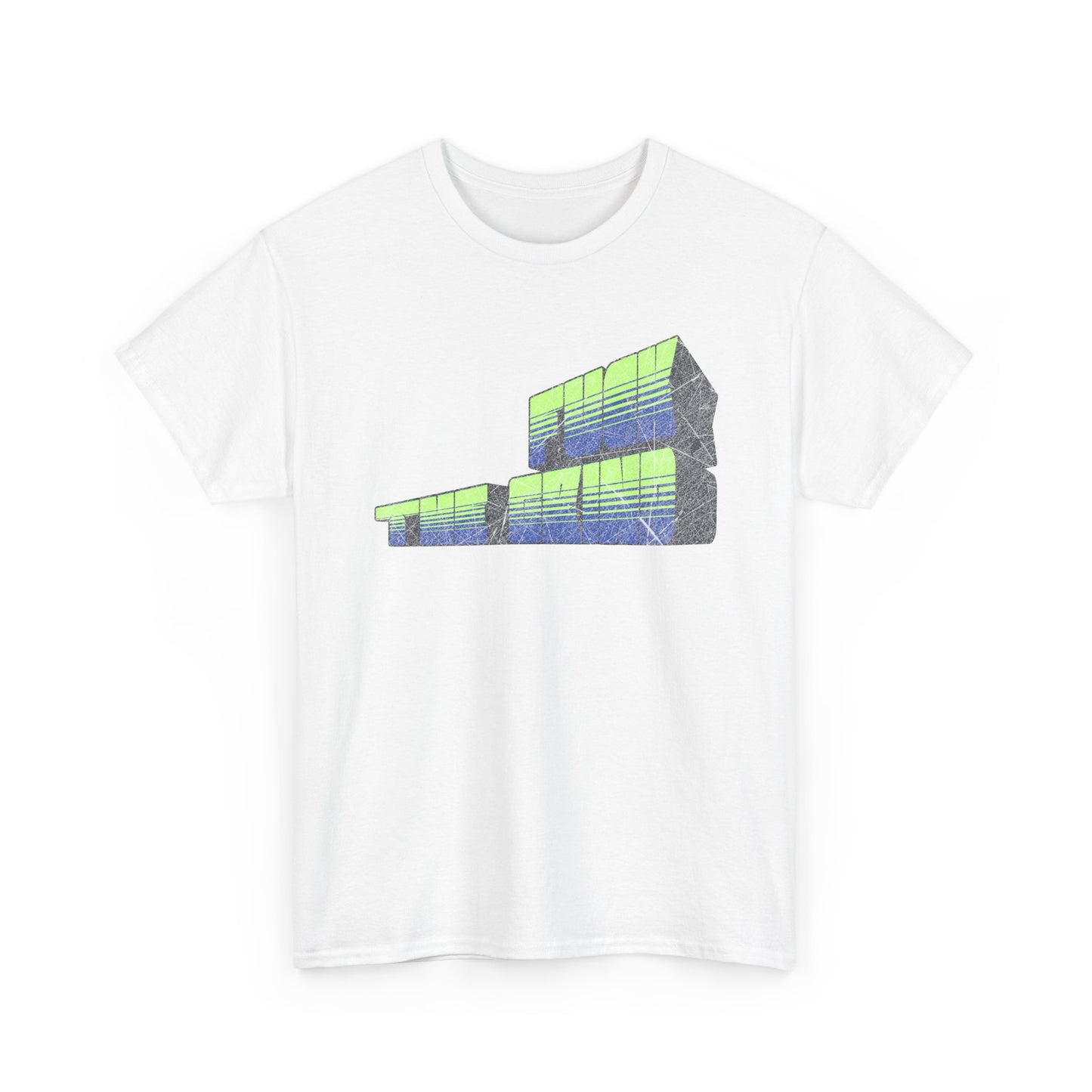 FUCK THE GRIND — Retro Futuristic Architecture Graphic Shirt