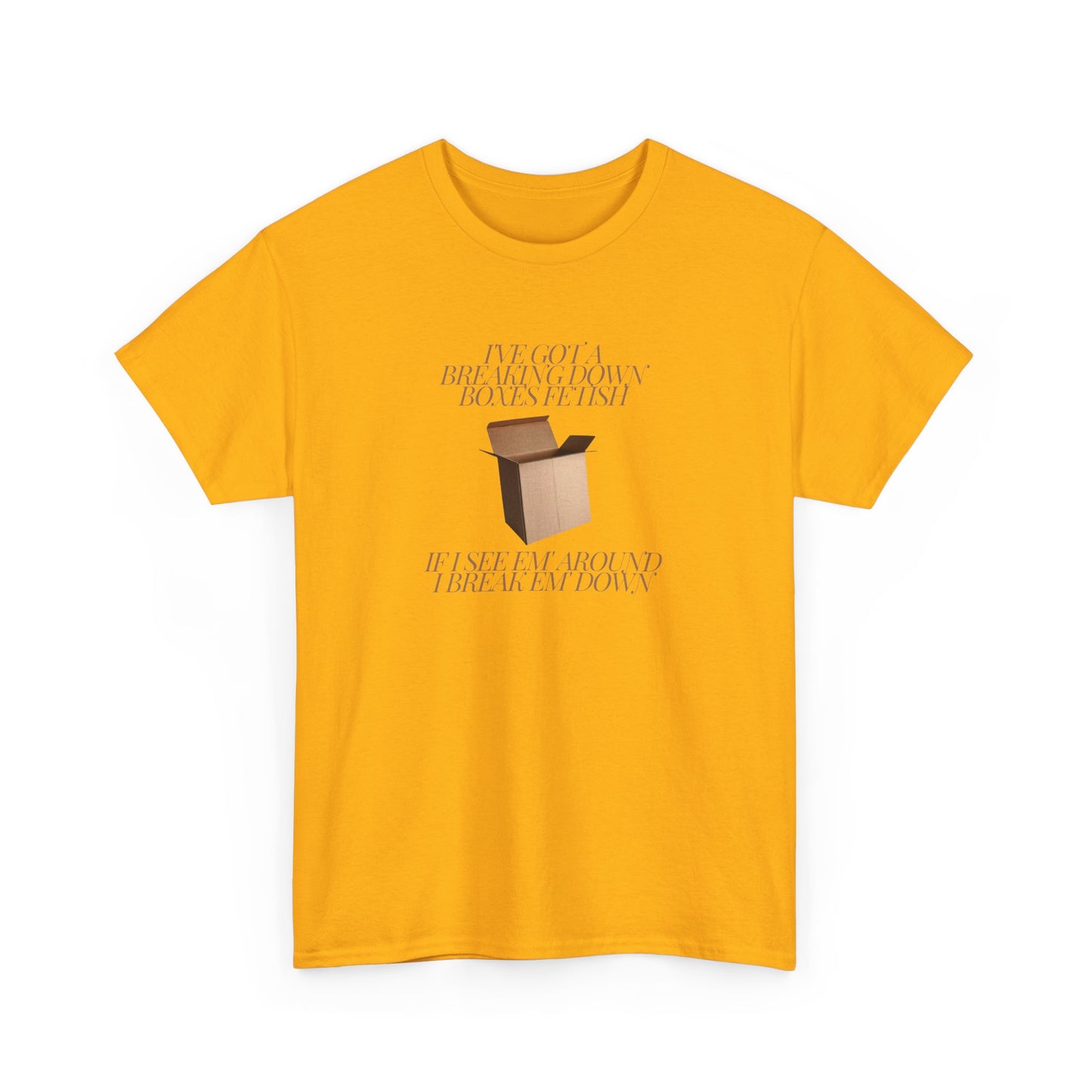BREAKING DOWN BOXES FETISH-Unisex Heavy Cotton Tee