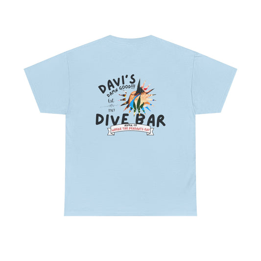 DAVI'S DIVE BAR ASPEN CO-Unisex Heavy Cotton Tee