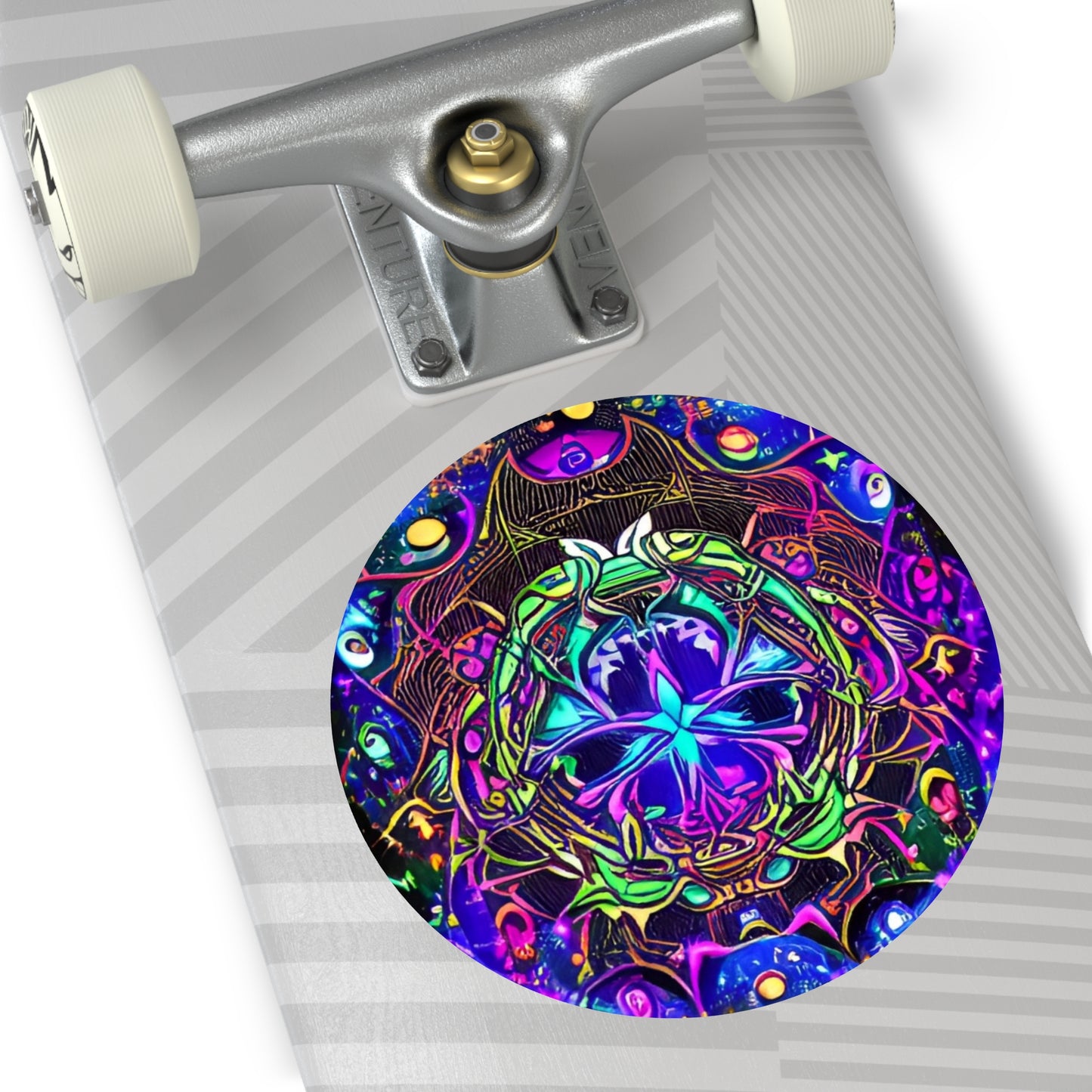 Trippy1-Round Vinyl Stickers