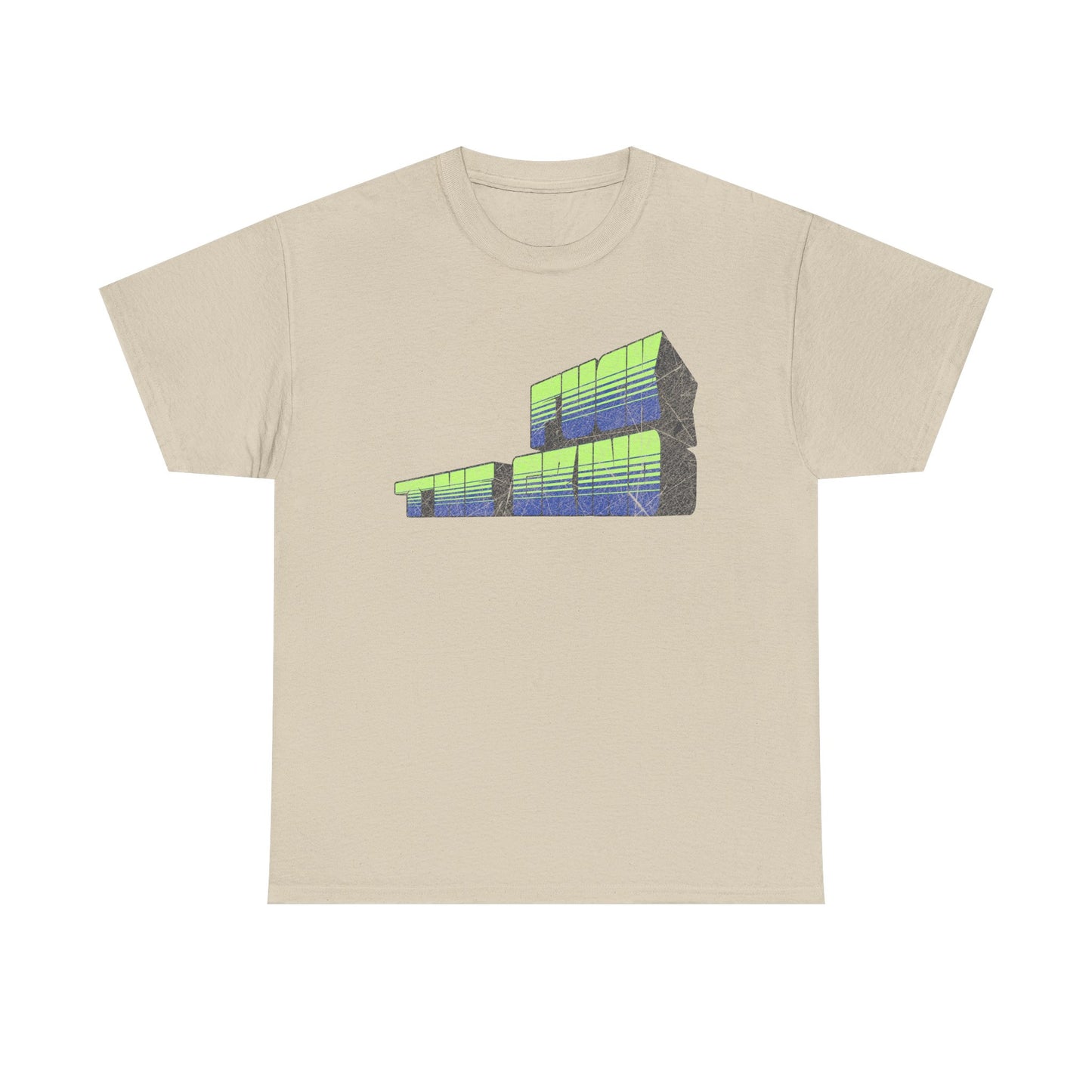 FUCK THE GRIND — Retro Futuristic Architecture Graphic Shirt