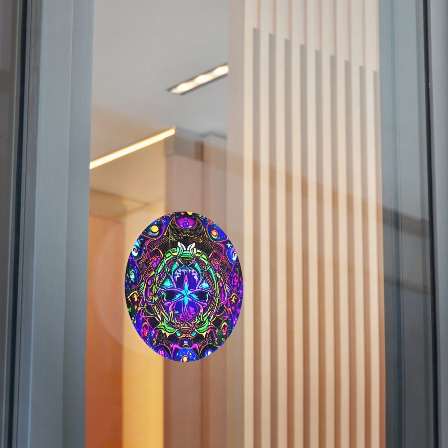 Trippy1-Round Vinyl Stickers