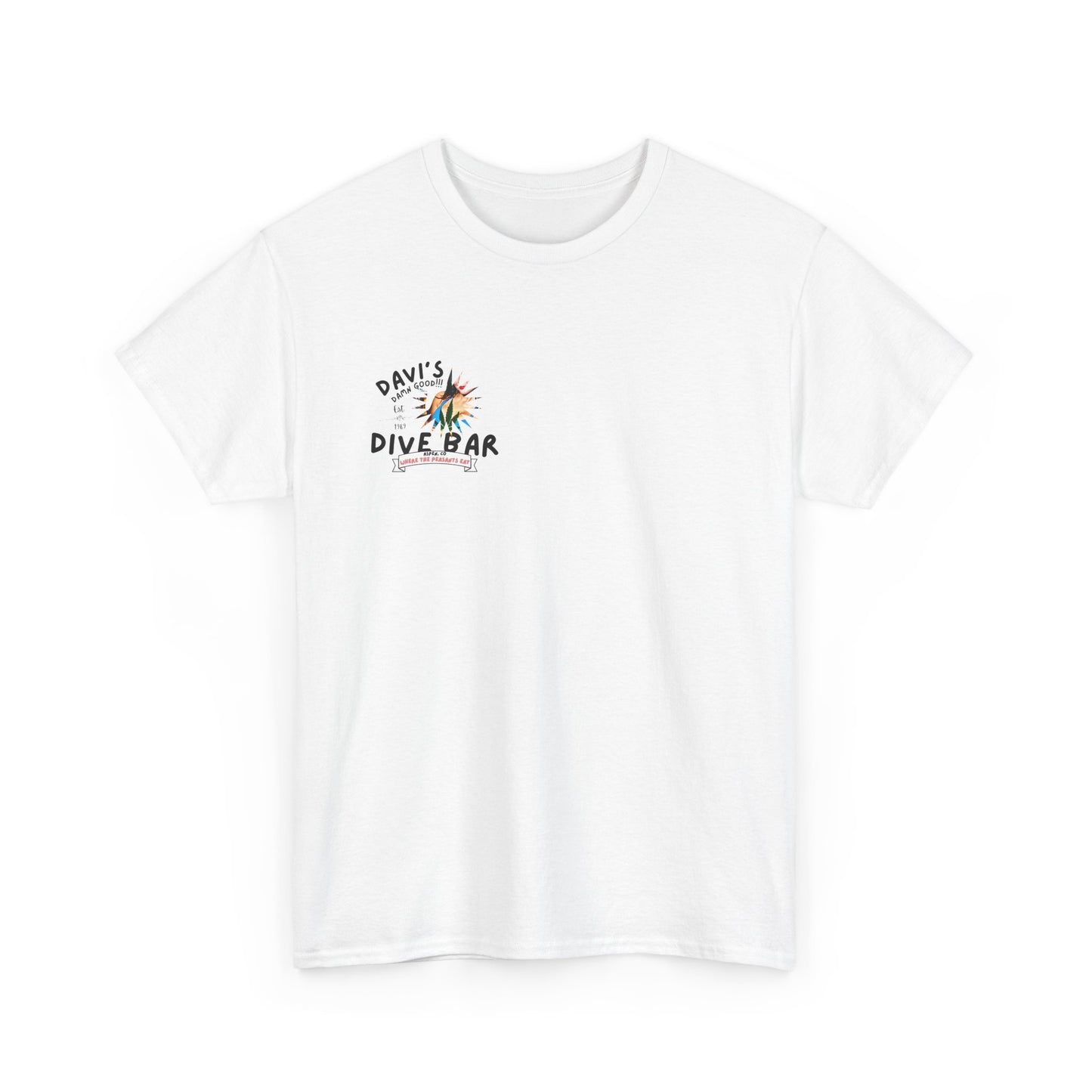 DAVI'S DIVE BAR ASPEN CO-Unisex Heavy Cotton Tee