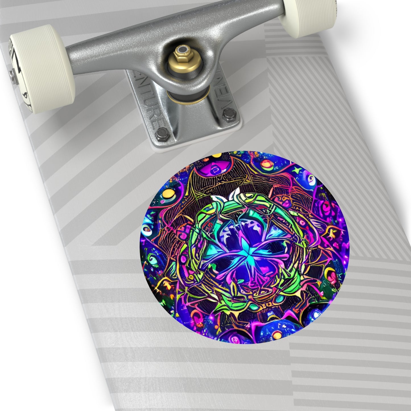Trippy1-Round Vinyl Stickers